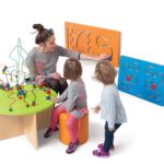 Sensory wall and table play