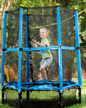 Trampoline with support