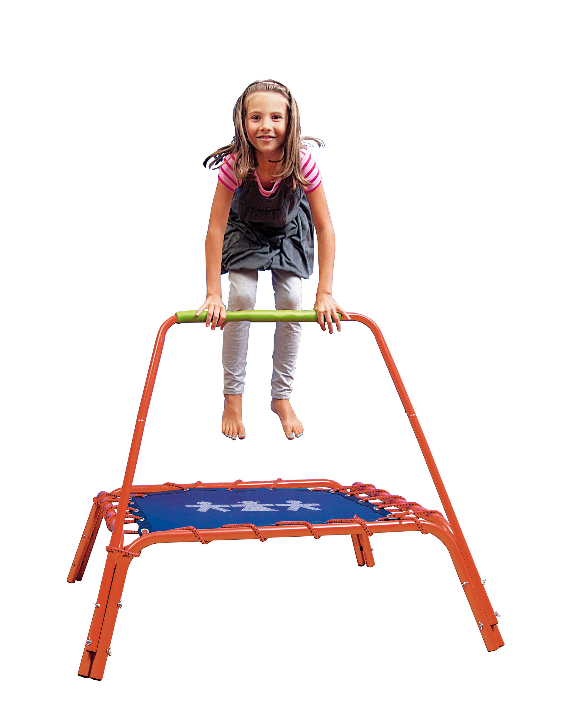 Trampoline with handle
