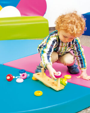Balancing wooden stacking sorter