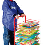 Drying rack on casters Small-sized