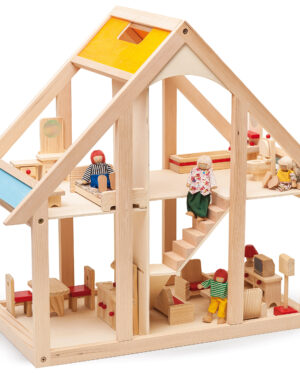 Frame wooden doll house