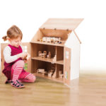 Butterfly wooden doll house