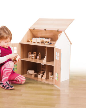 Butterfly wooden doll house