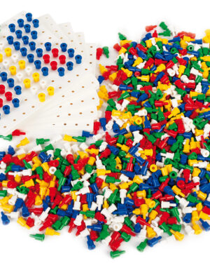 Boards with nails. Mosaic