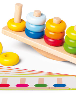 Balancing wooden stacking sorter