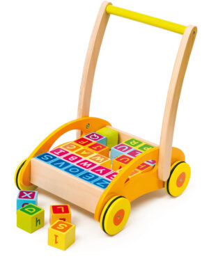 Baby walker with blocks