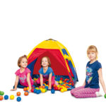 Tent with balls