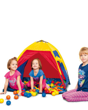 Tent with balls
