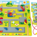 Finding a parking space. Magnetic labyrinths